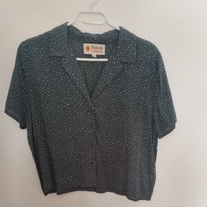 Mollusk Women's Black Button Down Shirt